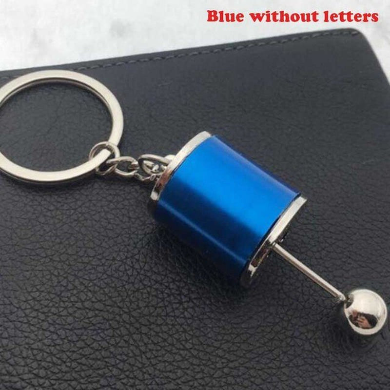 Creative Free Shift Keyring Turbo Keychains Alloy Cars Gear Head Key Chain Wave Box Ornaments Punk Keyring for Men Dad Gifts