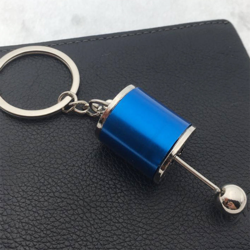 Creative Free Shift Keyring Turbo Keychains Alloy Cars Gear Head Key Chain Wave Box Ornaments Punk Keyring for Men Dad Gifts